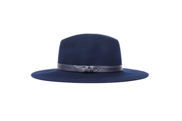 Blue classic hat, side view