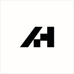 letter AH logo 