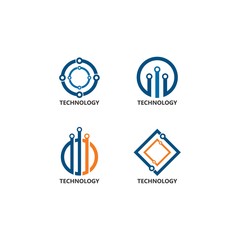 Vector Logo Technology concept illustration