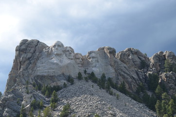 Late Spring in the South Dakota Black Hills: Mount Rushmore National Memorial View from Grand View Terrace