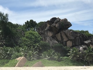 Plage des Seychelles. Oc&eacute;an indien. Une &icirc;le paradisiaque. 