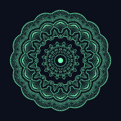 Colorful luxury arabic ramadan ethnic mandala pattern background design