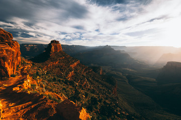 Grand Canyon hiking trail in Arizona