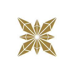 Obraz premium Diamond logo design vector template. Creative Diamond on white background