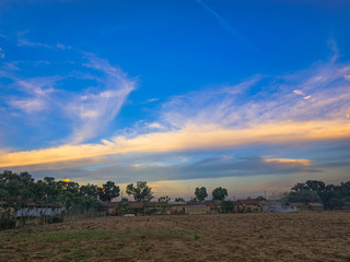 Obraz premium clouds over the field