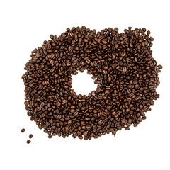 Roasted Coffee Bean Background Texture