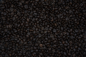 Roasted Coffee Bean Background Texture