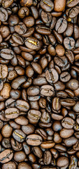 Roasted Coffee Bean Background Texture