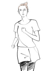 女性_ジョギング