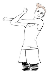 女性_ストレッチ2