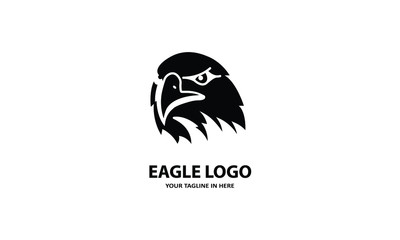silhouette A simple eagle, suitable for business symbols or logos
