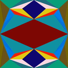 Abstract seamless colourful pattern geometric backgrounds vector design