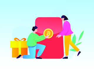 happy family with shopping bags