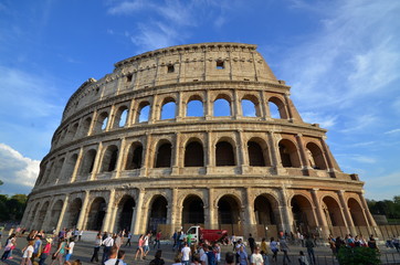 Fototapeta na wymiar landmark of Rome Colosseum in italy