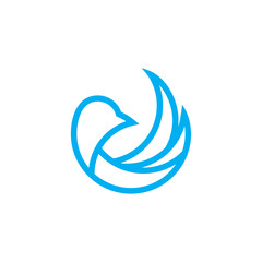 Naklejka premium abstract eagle vector logo design