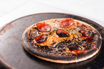 Burned Pepperoni Pizza 