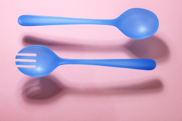 Plastic Fork and Spoon