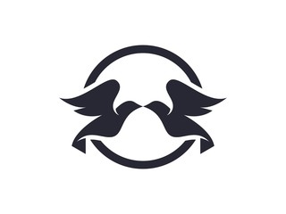 bird silhouette logo vector templates