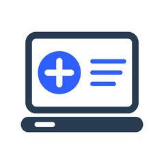 Obraz premium Online Healthcare Icon