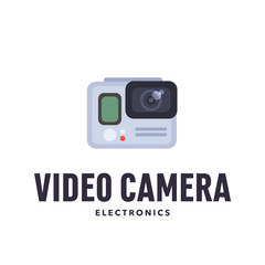 Video Camera Iconic Logo Design for device electronics gudget repair store, accessory hardware computer parts store, online website, technological exhibition etc.  