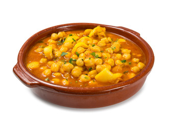 Garbanzos con sepia