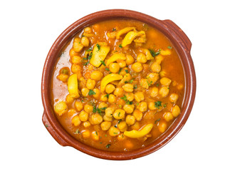 Garbanzos con sepia