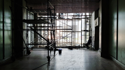 Under-construction on-site in the building.