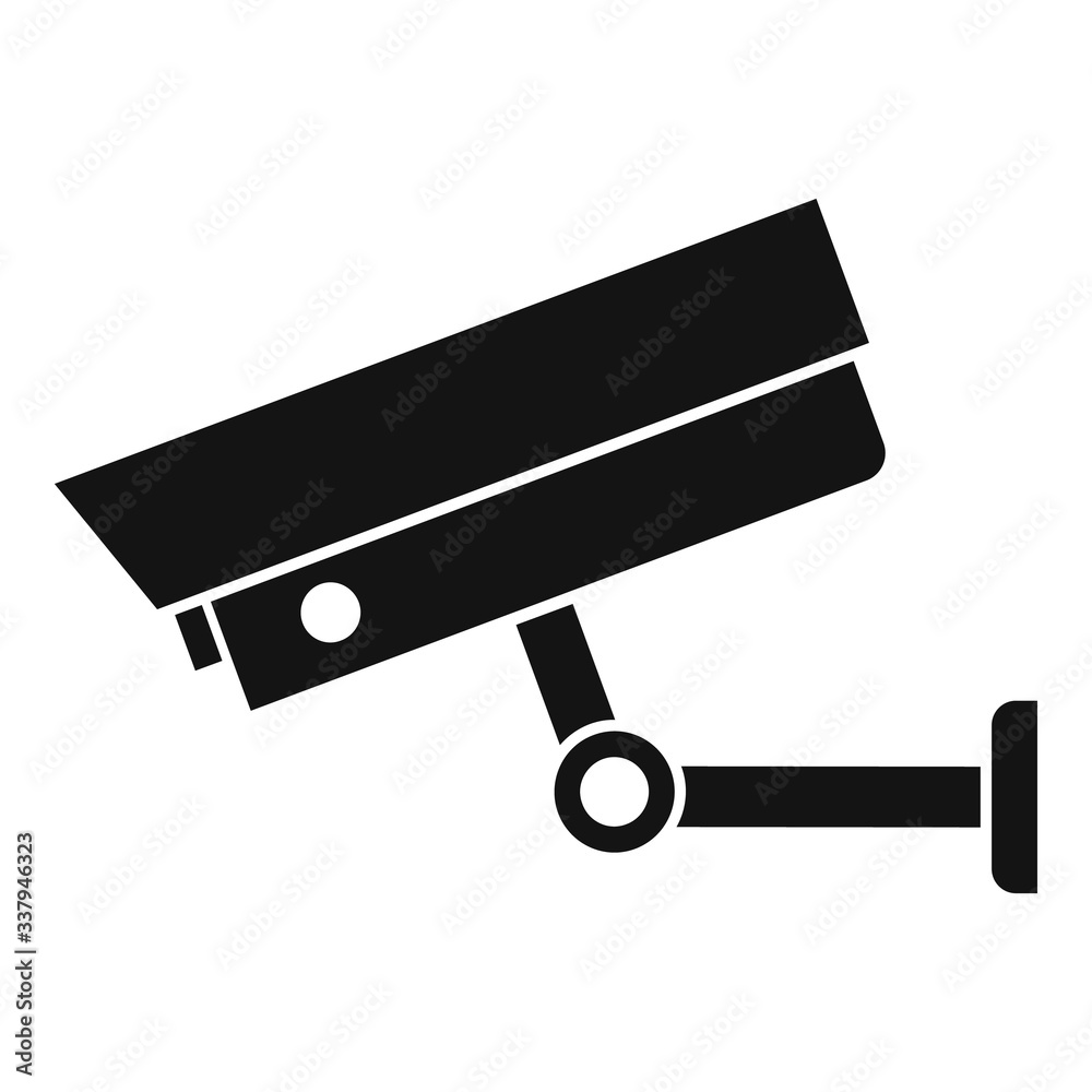 Poster security camera icon. simple illustration of security camera vector icon for web design isolated on 