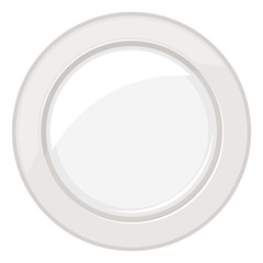 丸い皿イラスト