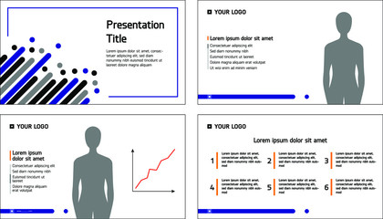 Training presentation template With infographic. Business presentation template