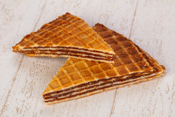 Sweet Waffle with jam