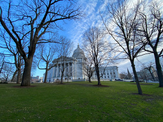 capitol building blue sky