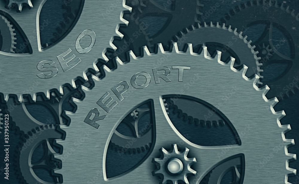 Poster writing note showing seo report. business concept for notifying on how website is performing in sear