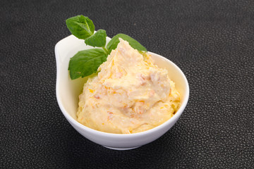Curd with dry apricot