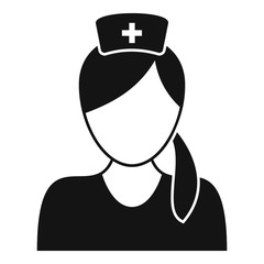 Professional nurse icon. Simple illustration of professional nurse vector icon for web design isolated on white background