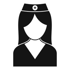 Emergency nurse icon. Simple illustration of emergency nurse vector icon for web design isolated on white background