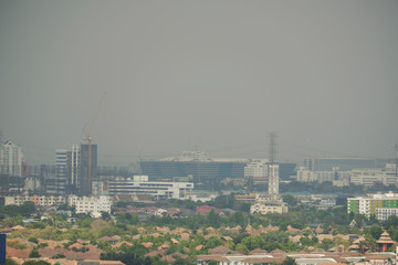 Bangkok, Thailand - MARCH 16, 2019 : Bangkok cityscape view Bangkok Thailand, most popular city in south asia.