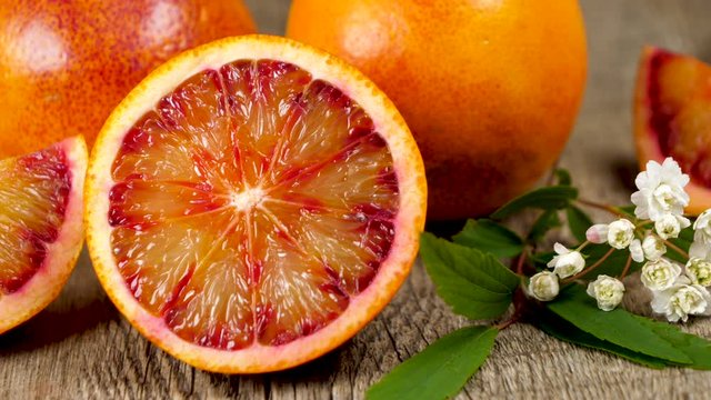 red bloody orange slice