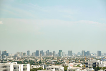 Fototapeta na wymiar Bangkok, Thailand - MARCH 16, 2019 : Bangkok cityscape view Bangkok Thailand, most popular city in south asia.