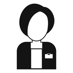 Career nurse icon. Simple illustration of career nurse vector icon for web design isolated on white background