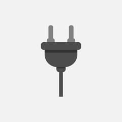 Electric plug. vector Simple modern icon design illustration.