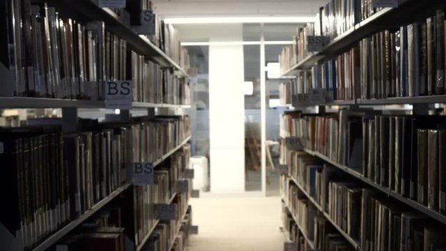 Panorama of library books background. Resources including vast knowledge - the concept of learning.