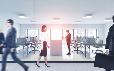 Business people in office, teamwork