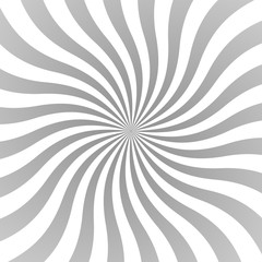 Sun rays background. Gray radiate sun beam, burst effect. Sunbeam light flash boom. Template poster sale. Sunlight star, sunrise glow burst. Solar radiance glare, retro design. Vector illustration