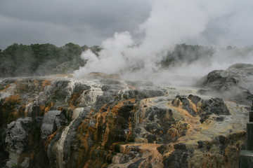 geyser in yellowstone national park