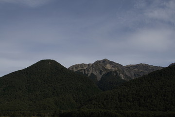 mountain landscape with clouds