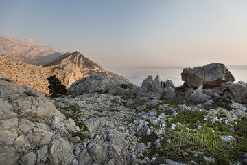 Amazing view from the mountain, Dalmatia, Croatia