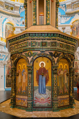Fototapeta na wymiar Beautiful decoration of a Christian Church