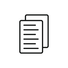 Fototapeta premium vector document icon with outline style design