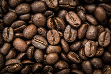 roasted coffee bean texture background